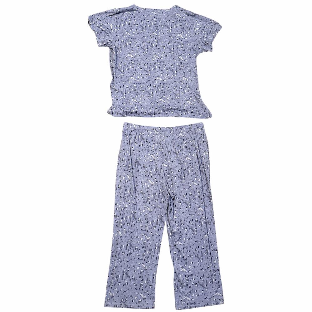 Lucky Brand Blue Floral Abstract Matching PJ Loungewear Set Size Medium - Picture 3 of 6